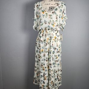 Lucky brand floral dress, size large